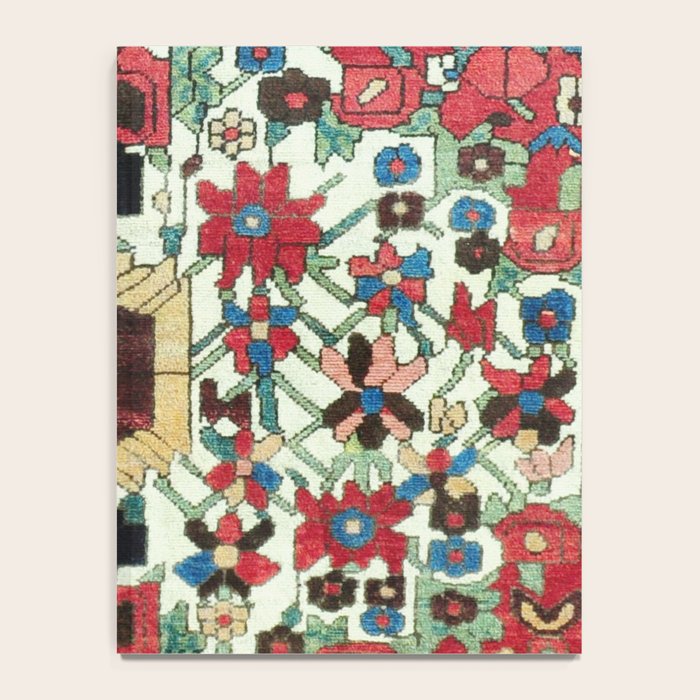 Antique Persian Bakhtiari Rug Print Notebook Gallery Image 4