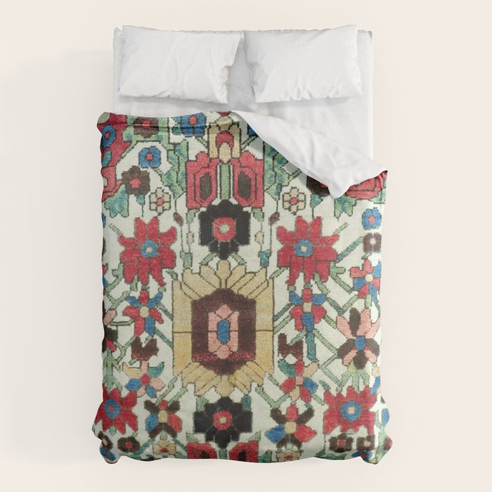 Antique Persian Bakhtiari Rug Print Duvet Cover Gallery Image 6