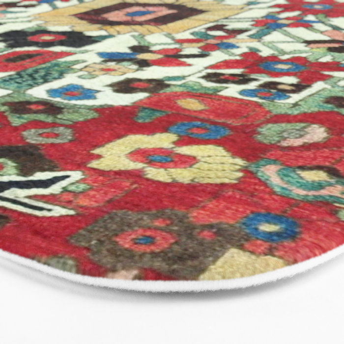 Antique Persian Bakhtiari Rug Print Bath Mat Gallery Image 3