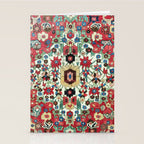 Antique Persian Bakhtiari Rug Print Stationery Card Gallery Image 2
