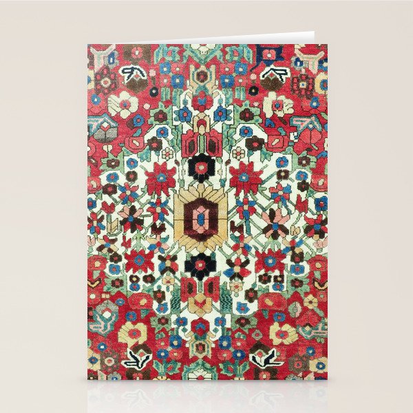 Antique Persian Bakhtiari Rug Print Stationery Card Gallery Image 2