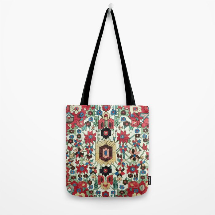 Antique Persian Bakhtiari Rug Print Tote Bag Gallery Image 2