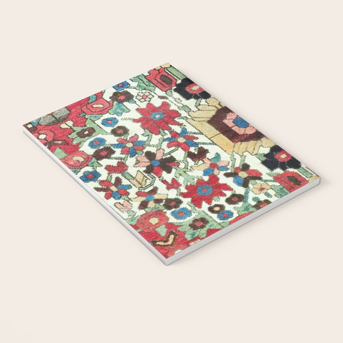 Antique Persian Bakhtiari Rug Print Notebook Gallery Image 3