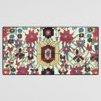 Antique Persian Bakhtiari Rug Print Desk Mat Gallery Image 3