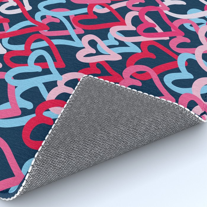Colorful  Hearts - Graffiti Style Rug Gallery Image 4