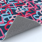 Colorful  Hearts - Graffiti Style Rug Gallery Image 4