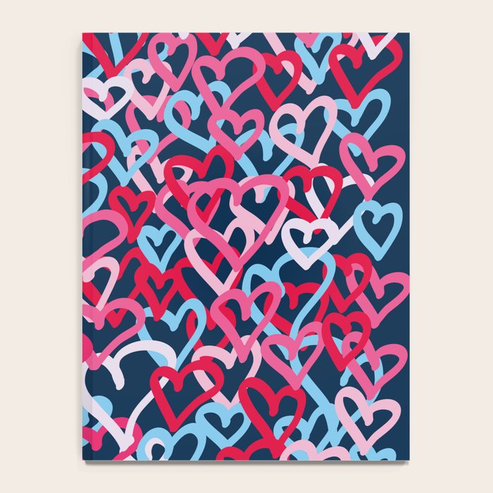 Colorful  Hearts - Graffiti Style Notebook Gallery Image 4