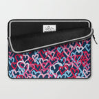 Colorful  Hearts - Graffiti Style Laptop Sleeve Gallery Image 2