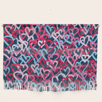 Colorful  Hearts - Graffiti Style Wall Hanging Gallery Image 1