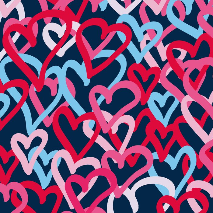 Colorful  Hearts - Graffiti Style Coffee Mug Gallery Image 2