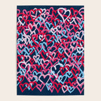 Colorful  Hearts - Graffiti Style Poster Gallery Image 4