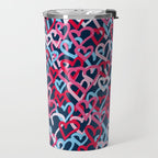 Colorful  Hearts - Graffiti Style Travel Mug Gallery Image 2