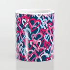 Colorful  Hearts - Graffiti Style Coffee Mug Gallery Image 4