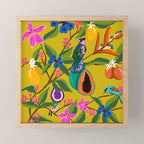 Exotic jungles pattern  Mini Art Print Gallery Image 1
