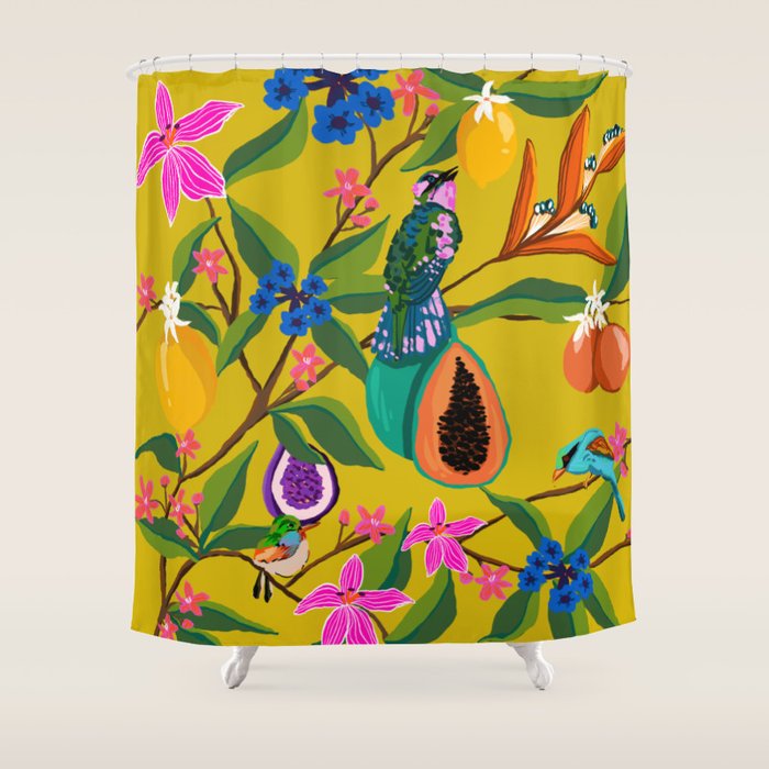 Exotic jungles pattern  Shower Curtain Gallery Image 1