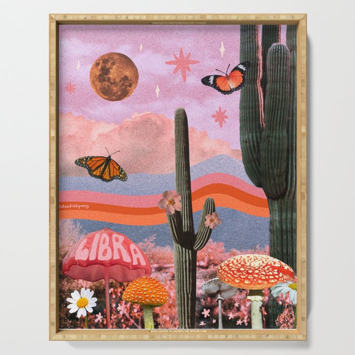 Libra Collage Serving Tray Gallery Image 1