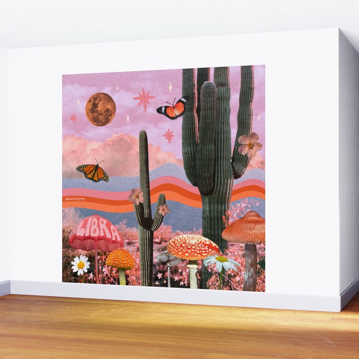 Libra Collage Wall Mural Gallery Image 2