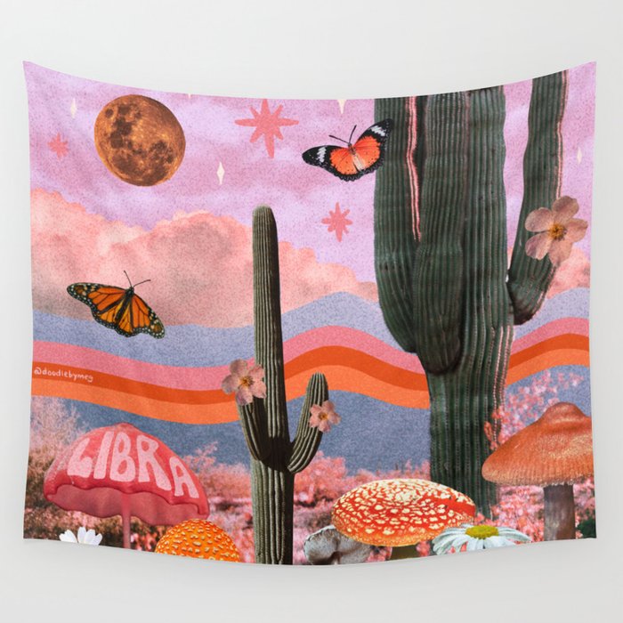 Libra Collage Wall Tapestry Gallery Image 1