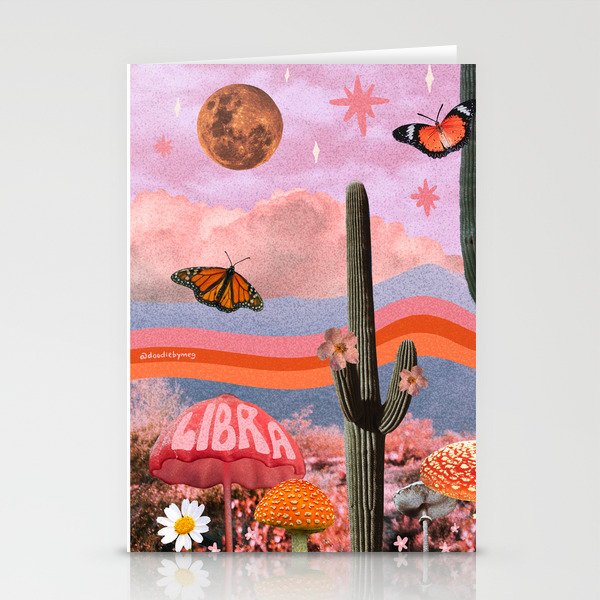 Libra Collage Stationery Card Gallery Image 1