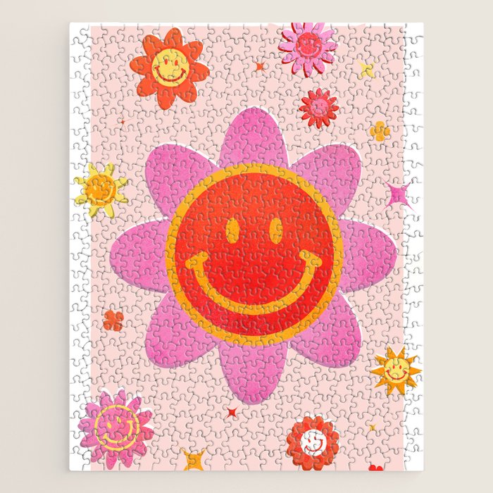 Smiling Flower Faces  Jigsaw Puzzle Gallery Image 1