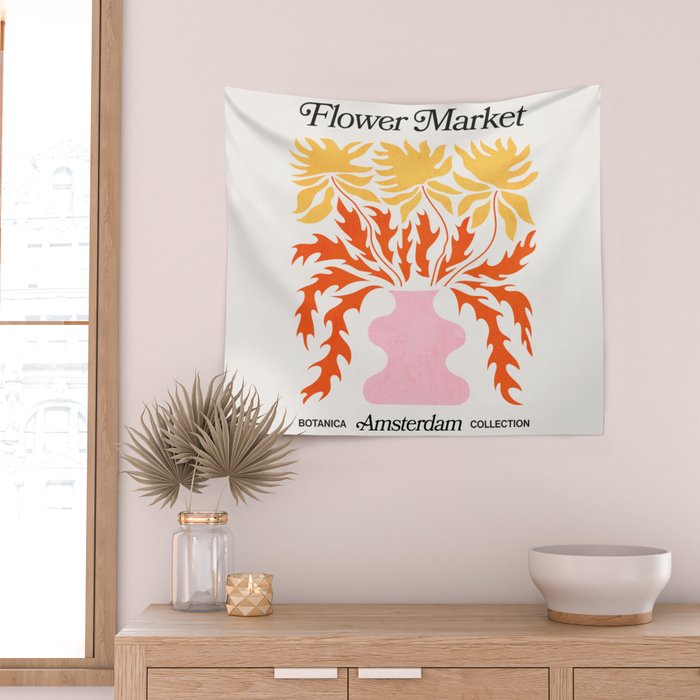 Amsterdam: Flower Market 03 | Botanica Edition Wall Tapestry Gallery Image 2