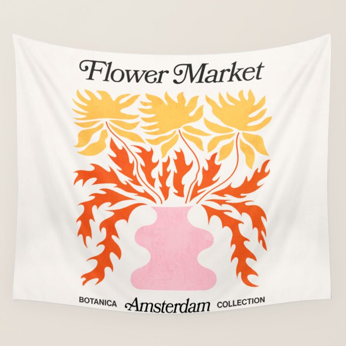 Amsterdam: Flower Market 03 | Botanica Edition Wall Tapestry Gallery Image 4