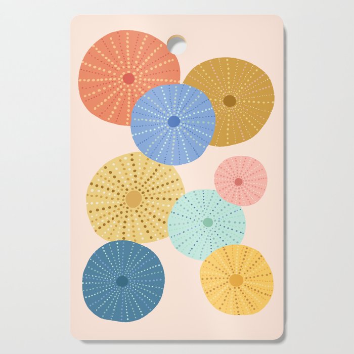 Coloful Sea Urchins 2 Cutting Board Gallery Image 1