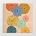 Coloful Sea Urchins 2 Wood Wall Art Gallery Image 1