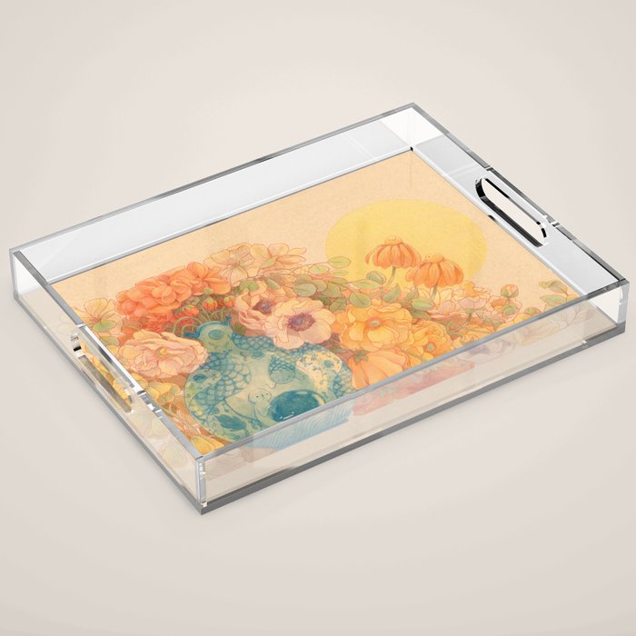 Soft Bloom Acrylic Tray Gallery Image 1