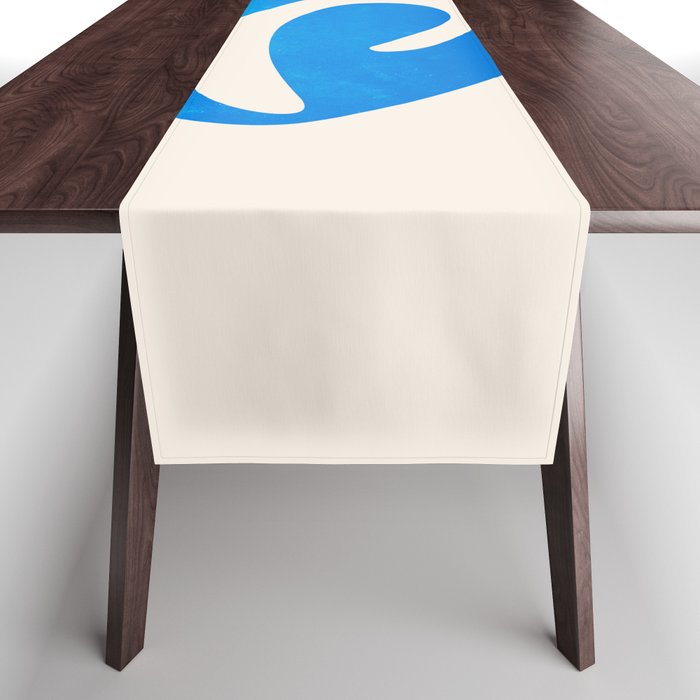 Blue Leaf & Sun: Matisse Paper Cutouts I Table Runner Gallery Image 1