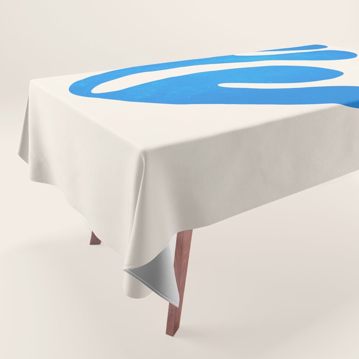 Blue Leaf & Sun: Matisse Paper Cutouts I Tablecloth Gallery Image 1