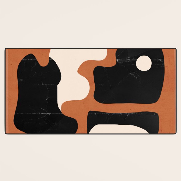 Modern Abstract Minimal Shapes 108 Desk Mat Gallery Image 3