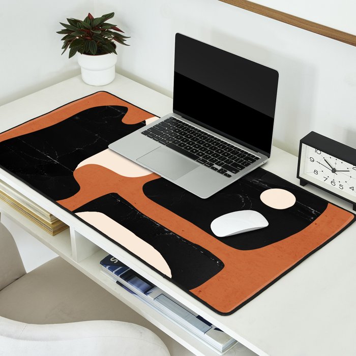 Modern Abstract Minimal Shapes 108 Desk Mat Gallery Image 2