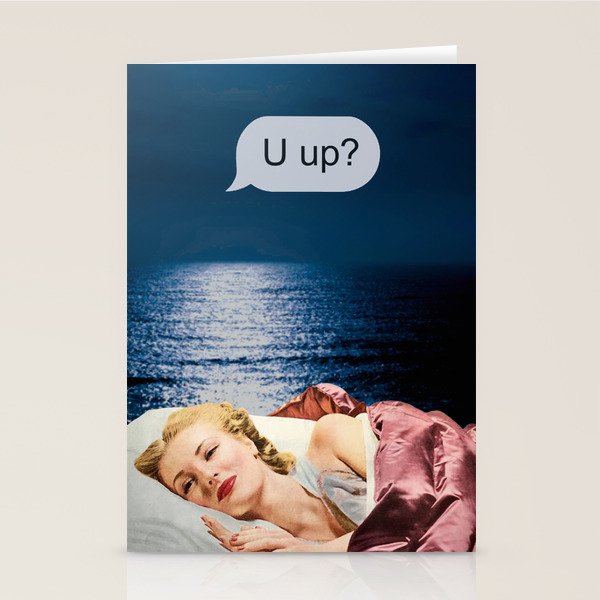 U up? Late night texts Stationery Card Gallery Image 2