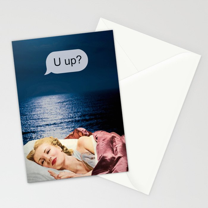 U up? Late night texts Stationery Card Gallery Image 2