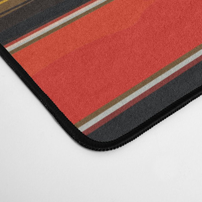 Orange Sarape Saltillo Desk Mat Gallery Image 4