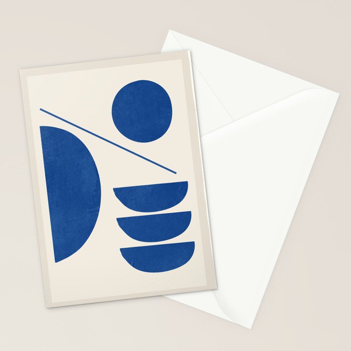 Modern Abstract Minimal Shapes 187/2 Stationery Card Gallery Image 2