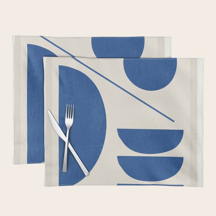 Modern Abstract Minimal Shapes 187/2 Placemat Gallery Image 1