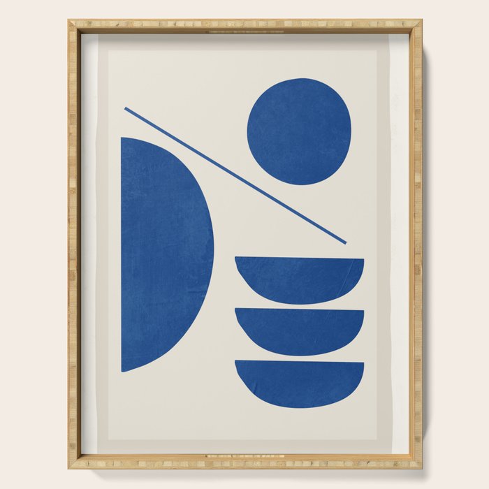 Modern Abstract Minimal Shapes 187/2 Serving Tray Gallery Image 1