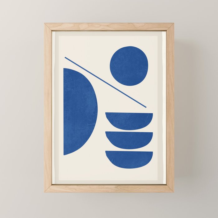 Modern Abstract Minimal Shapes 187/2 Mini Art Print Gallery Image 1