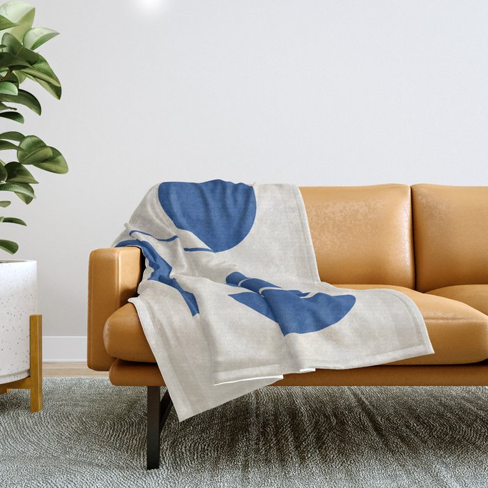 Modern Abstract Minimal Shapes 187/2 Throw Blanket Gallery Image 1