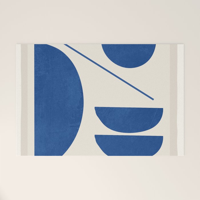 Modern Abstract Minimal Shapes 187/2 Welcome Mat Gallery Image 1