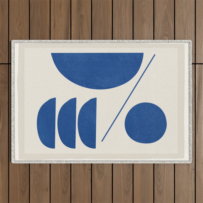 Modern Abstract Minimal Shapes 187/2 Outdoor Rug Gallery Image 1