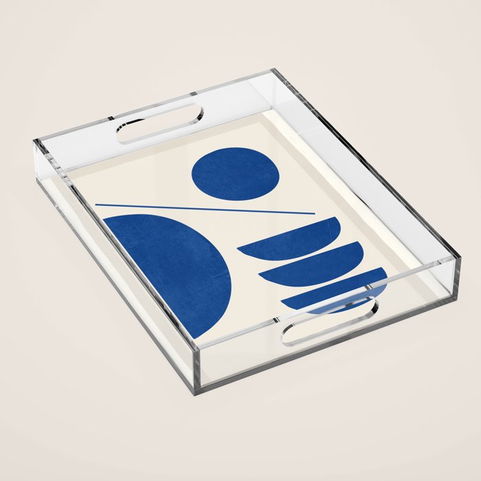 Modern Abstract Minimal Shapes 187/2 Acrylic Tray Gallery Image 1