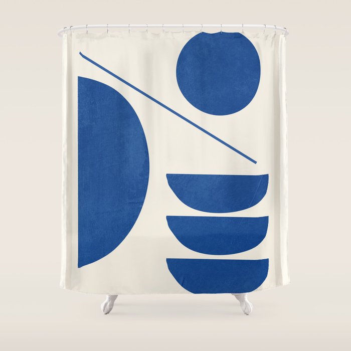 Modern Abstract Minimal Shapes 187/2 Shower Curtain Gallery Image 1