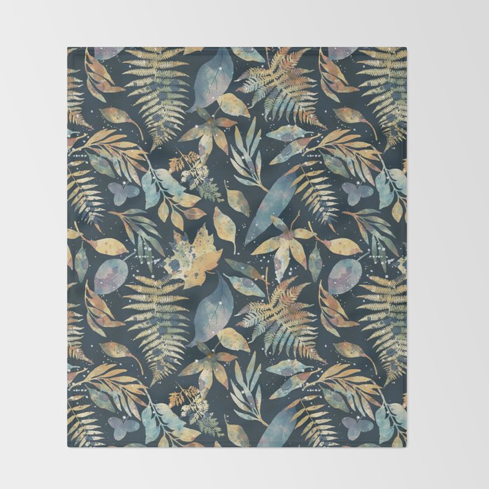 Twilight Foliage Dream Throw Blanket Gallery Image 2