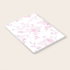 Toile de Jouy Pink Vintage French Floral Notebook Gallery Image 3