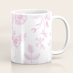 Toile de Jouy Pink Vintage French Floral Coffee Mug Gallery Image 1
