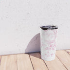 Toile de Jouy Pink Vintage French Floral Travel Mug Gallery Image 4