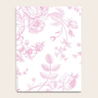 Toile de Jouy Pink Vintage French Floral Notebook Gallery Image 4